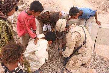 Joey, Iraqi Kids, and Shoes.jpg